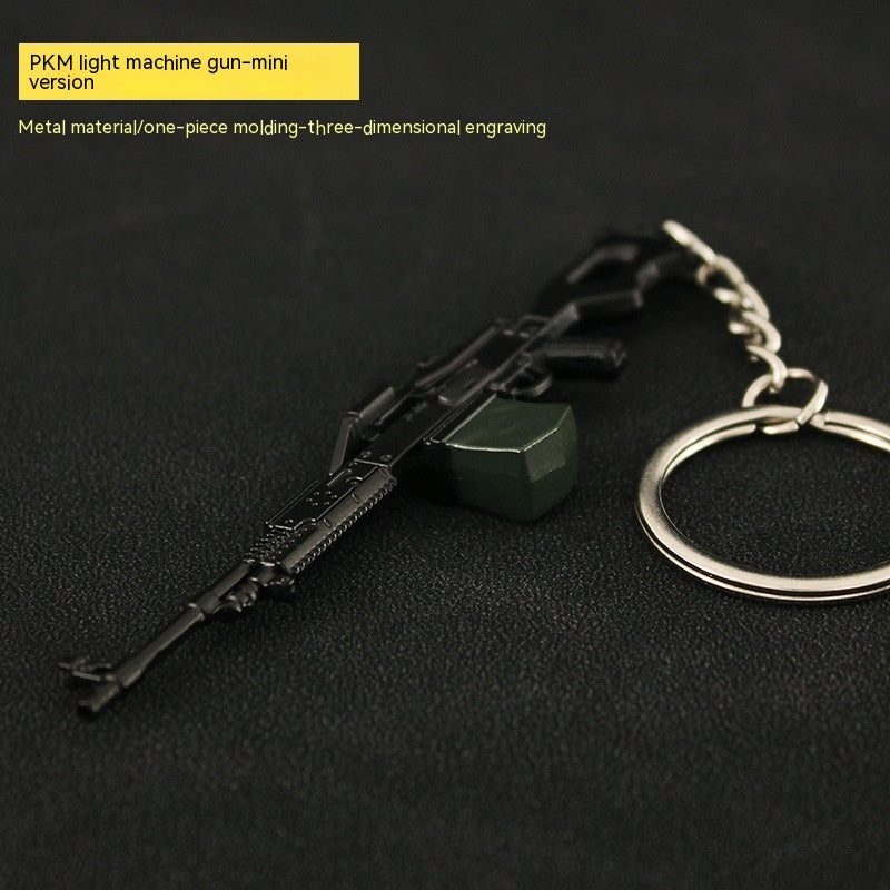 Metal Guns Keychains