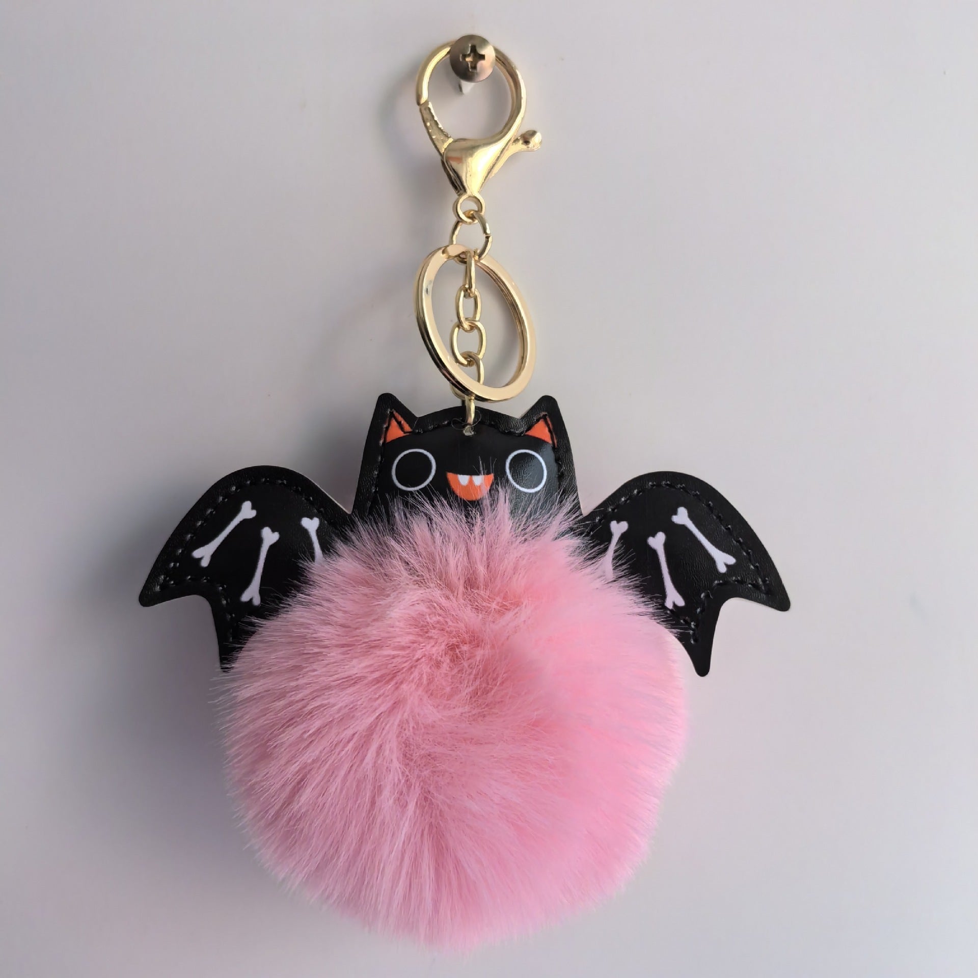 Fluffy Bat Keychain