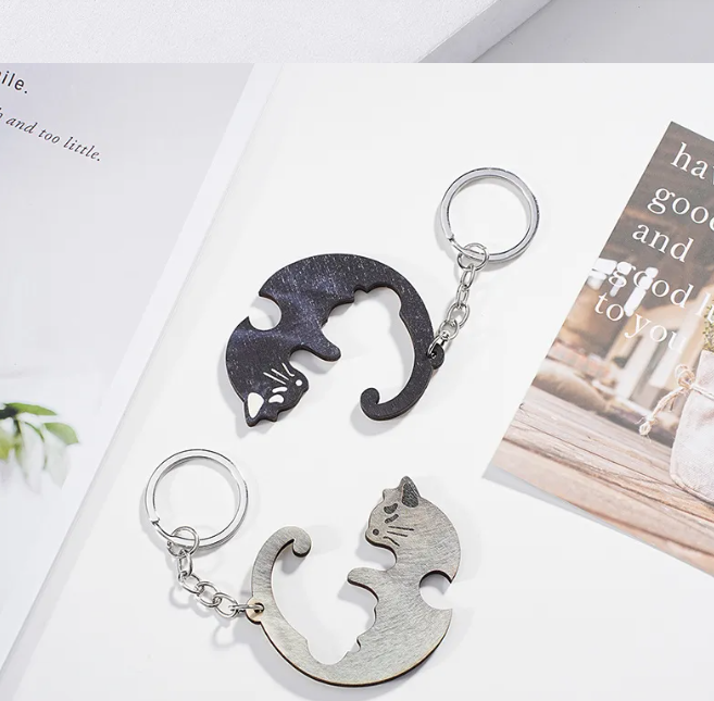 Animal Keychains Matching Couple Set