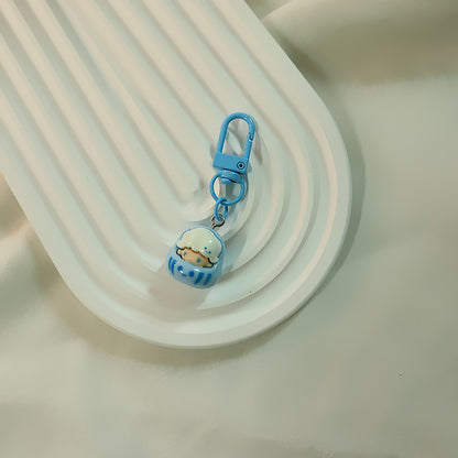 Cartoon Dolls Resin Keychains