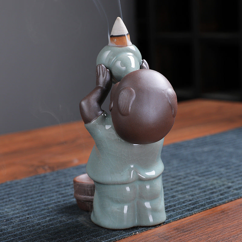 Fu Lu Boy Backflow Incense Burner