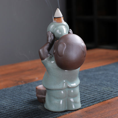 Fu Lu Boy Backflow Incense Burner