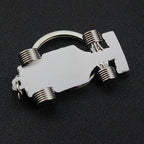 Silver All-Wheel F1 Car Keychain