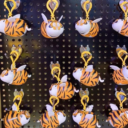 Chunky Flying Tiger Keychain