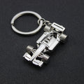 Silver All-Wheel F1 Car Keychain