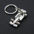 Silver All-Wheel F1 Car Keychain