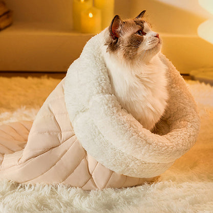 Cozy Fleece Cat Sleeping Sack