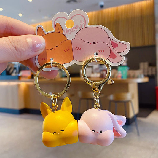 Matching Sets Pair of Cartoony Keychains