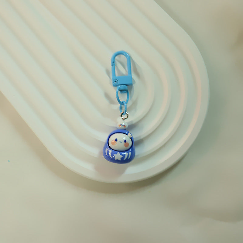 Cartoon Dolls Resin Keychains