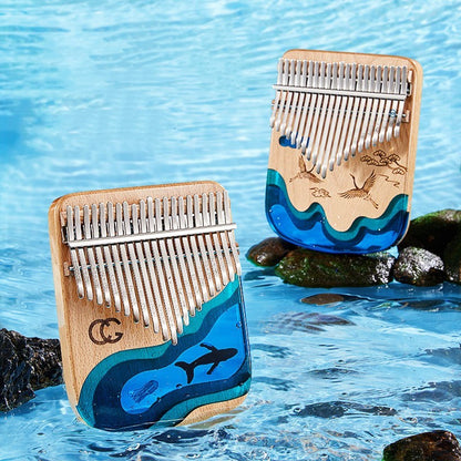 Ocean Wave Resin Kalimba