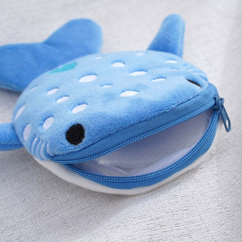Cute Cartoon Shark Coin Purse