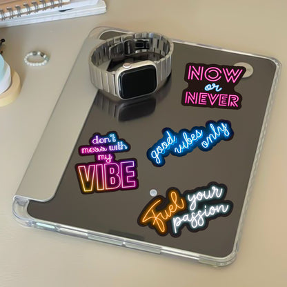 Neon Motivational Stickers – 50 PCS Set