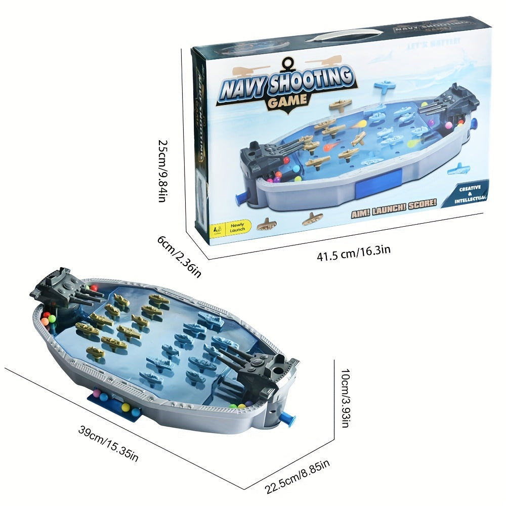 Navy Battleship Game 2-Player Shooting War Board-3
