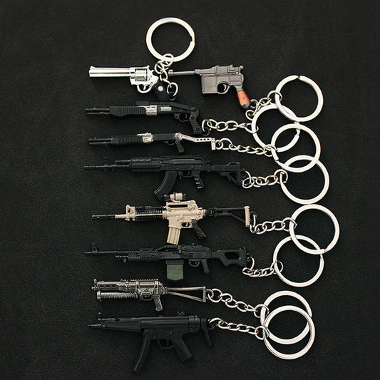 Metal Guns Keychains
