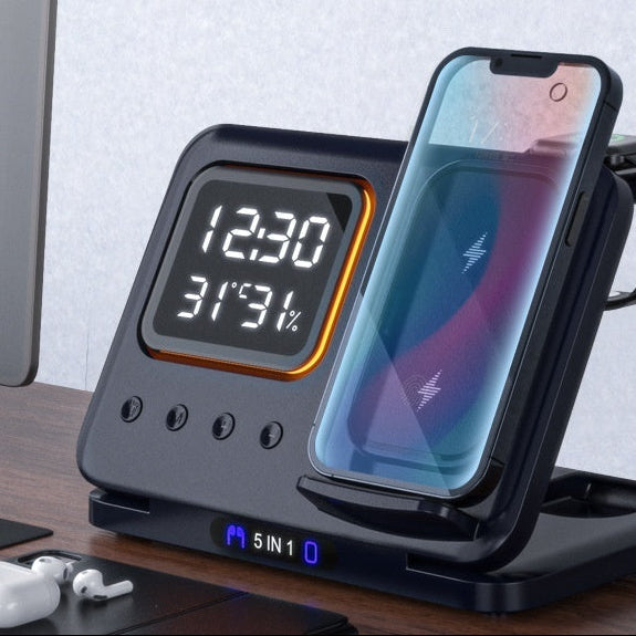 Foldable 5-in-1 Wireless Charging Station