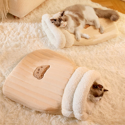 Cozy Fleece Cat Sleeping Sack