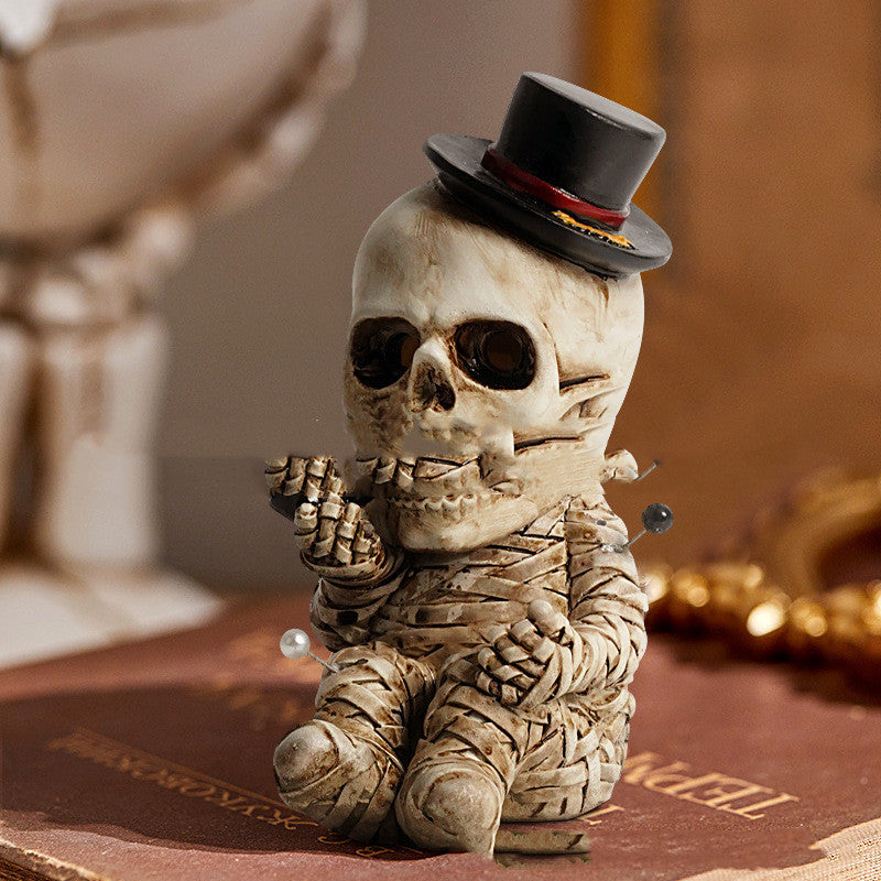 Gothic Resin Skull Aroma Burner