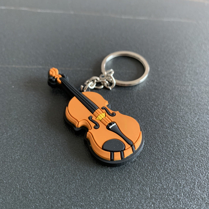 Musical Instruments Silicone Keychains