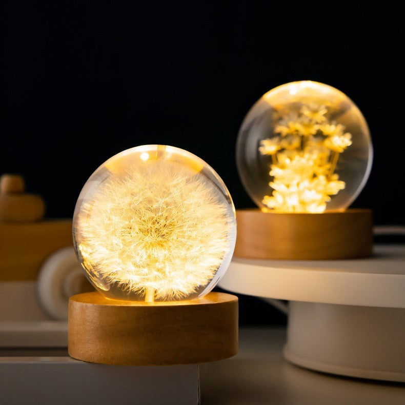 Dandelion & Daisy Floral Light Orb
