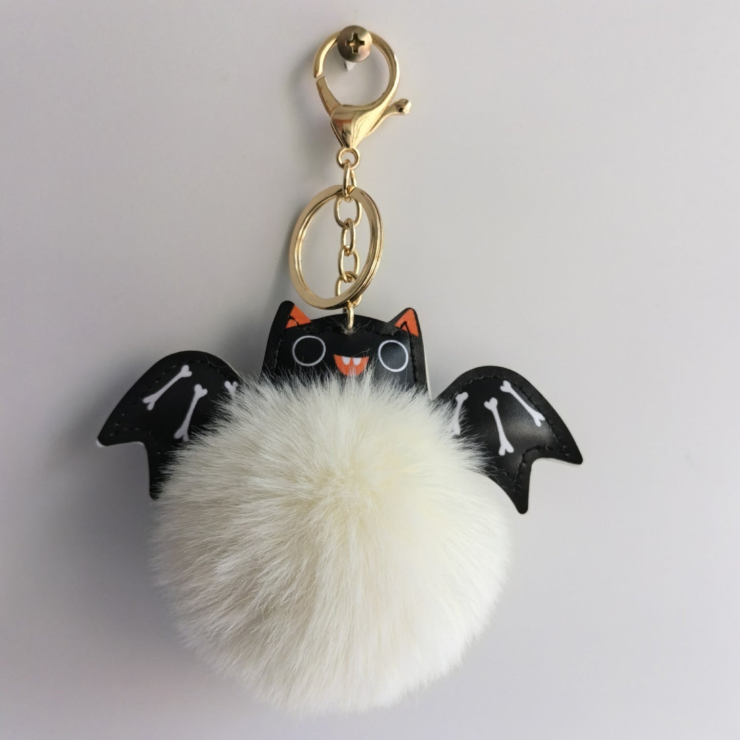 Cute Fluffy Bat Keychain