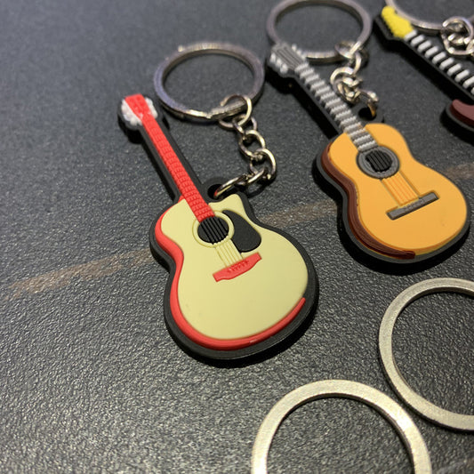 Musical Instruments Silicone Keychains