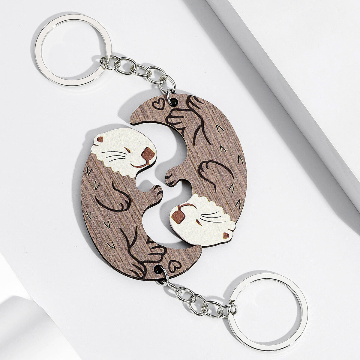 Animal Keychains Matching Couple Set