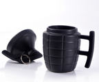 Grenade Ceramic Mug With Lid