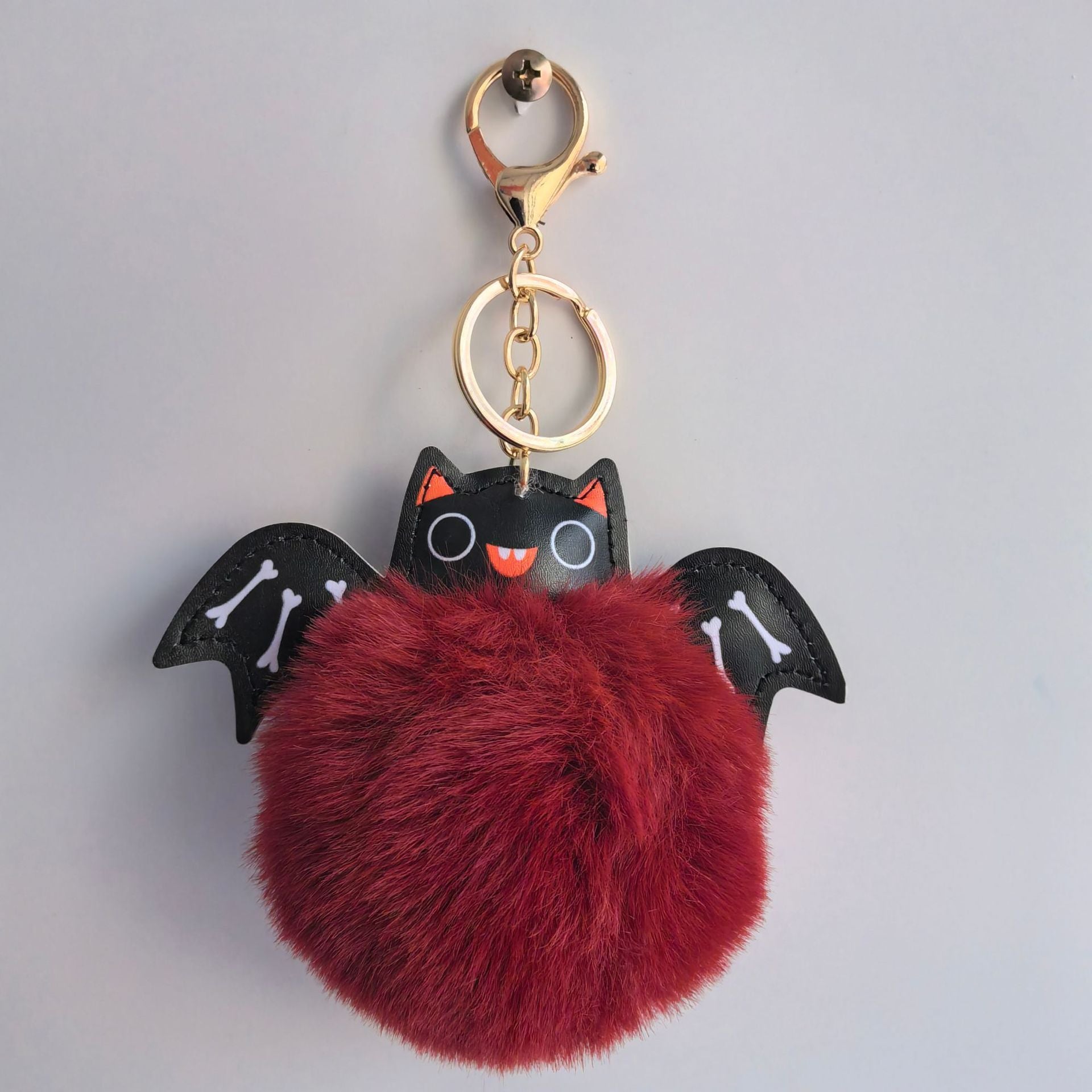 Fluffy Bat Keychain
