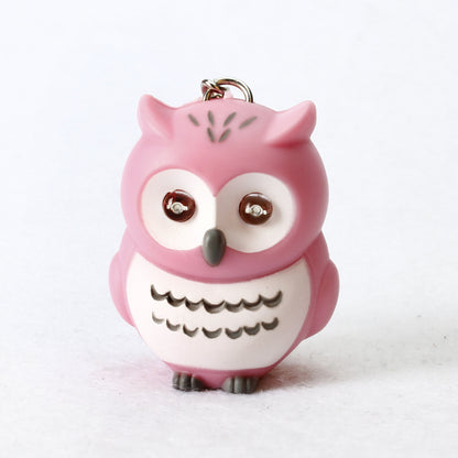 Cartoon Owl Light & Sound Keychain