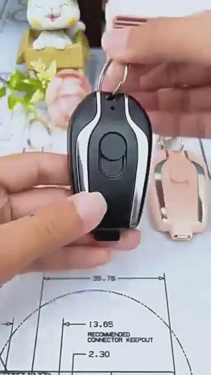 Mini Emergency Powerbank Keychain – 1500mAh