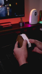 Accordion Folding LED Lamp – Wooden Design