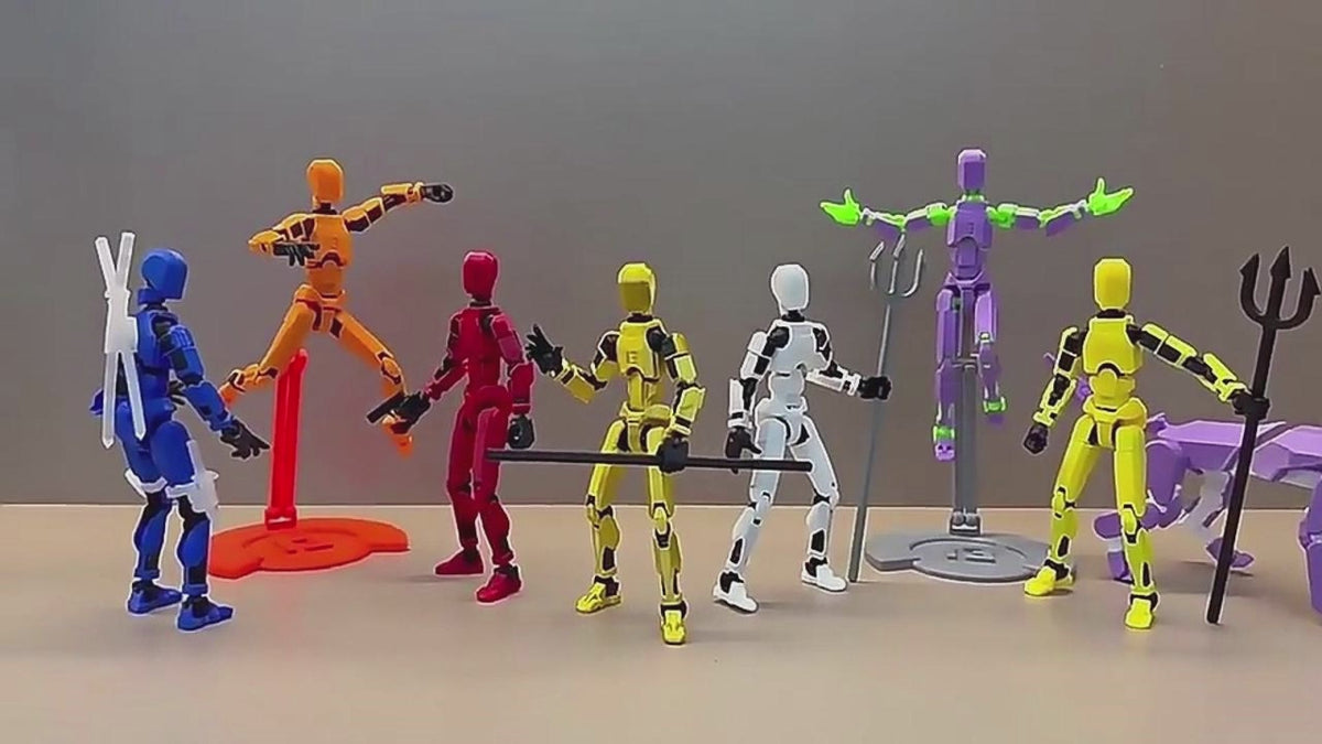 3D Printed DIY Multi-Jointed Action Figure