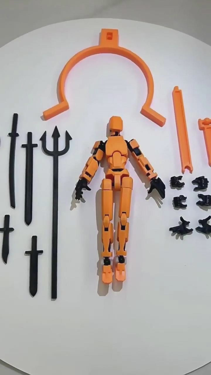3D Printed DIY Multi-Jointed Action Figure